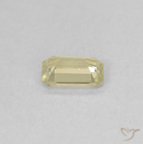 Color-Change Diaspore Gemstone in 6 x 4 mm (calibrated) Size for Sale, Color-Change Diaspore Stone in Light Yellow Color