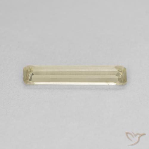 Color-Change Diaspore Gemstone in 13.7 x 3.5 mm Size for Sale, Color-Change Diaspore Stone in Very Light Yellow Color