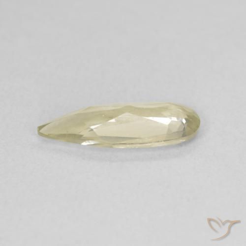 Color-Change Diaspore Gemstone in 12 x 4.7 mm Size for Sale, Color-Change Diaspore Stone in Light Yellow Color