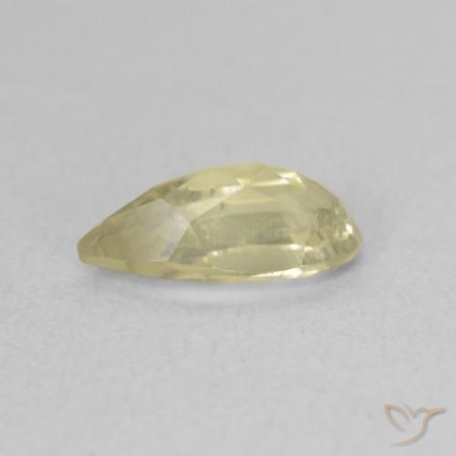 Color-Change Diaspore Gemstone in 9.1 x 4.3 mm Size for Sale, Color-Change Diaspore Stone in Light Yellow Color