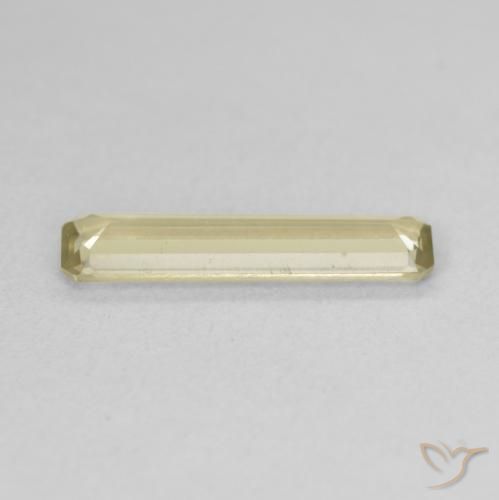 Color-Change Diaspore Gemstone in 15.3 x 4.1 mm Size for Sale, Color-Change Diaspore Stone in Light Yellow Color