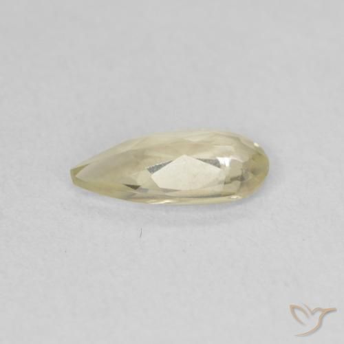 Color-Change Diaspore Gemstone in 9 x 4.6 mm Size for Sale, Color-Change Diaspore Stone in Light Yellow Color