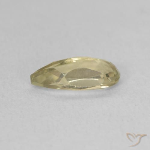 Color-Change Diaspore Gemstone in 9.3 x 4.2 mm Size for Sale, Color-Change Diaspore Stone in Yellow Green Color