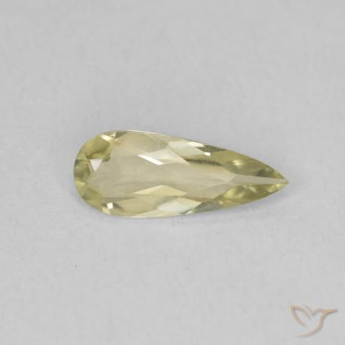 0.61 ct Yellow Color-Change Diaspore Stone, Natural Color-Change Diaspore in Pear Facet Shape for Sale