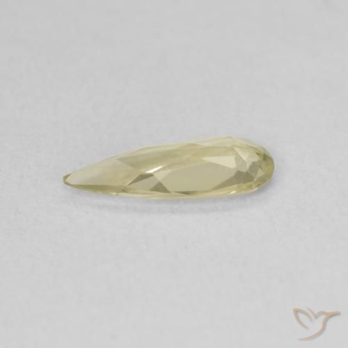 Color-Change Diaspore Gemstone in 10.2 x 4.1 mm Size for Sale, Color-Change Diaspore Stone in Light Yellow Color