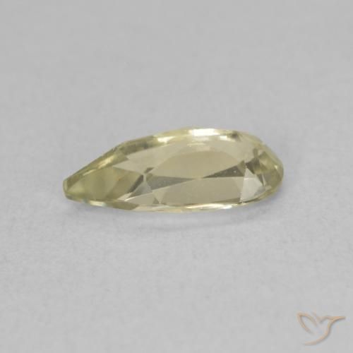 Color-Change Diaspore Gemstone in 8.7 x 4 mm Size for Sale, Color-Change Diaspore Stone in Light Yellow Color