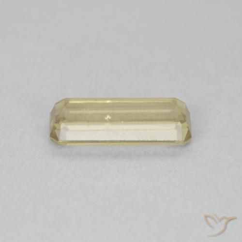 Color-Change Diaspore Gemstone in 9.7 x 3.8 mm Size for Sale, Color-Change Diaspore Stone in Light Yellow Color