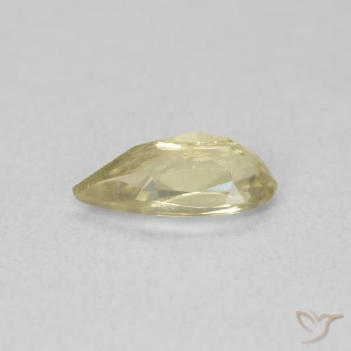 Color-Change Diaspore Gemstone in 8.3 x 3.6 mm Size for Sale, Color-Change Diaspore Stone in Mellow Yellow Color