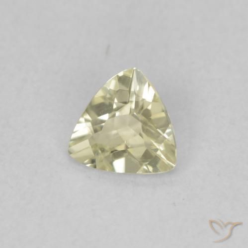 0.31 ct Yellow Color-Change Diaspore Stone, Natural Color-Change Diaspore in Trillion Facet Shape for Sale