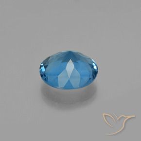 Color-Change Fluorite Gemstone in 14 mm (calibrated) Size for Sale, Color-Change Fluorite Stone in Egyptian Blue Color