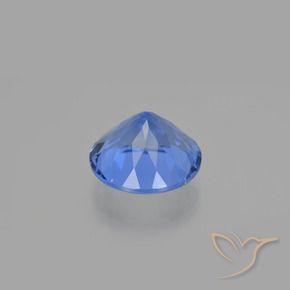 Color-Change Fluorite Gemstone in 15 mm (calibrated) Size for Sale, Color-Change Fluorite Stone in Navy Blue Color
