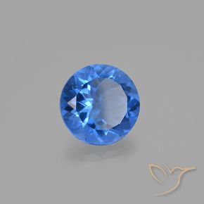 13.19 ct Blue Color-Change Fluorite Stone, Natural Color-Change Fluorite in Round Facet Shape for Sale