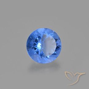 13.91 ct Blue Color-Change Fluorite Stone, Natural Color-Change Fluorite in Round Facet Shape for Sale