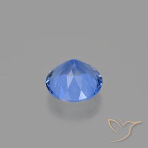 Color-Change Fluorite Gemstone in 15 mm (calibrated) Size for Sale, Color-Change Fluorite Stone in Navy Blue Color