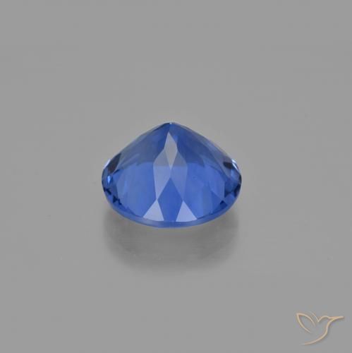 Color-Change Fluorite Gemstone in 14 mm (calibrated) Size for Sale, Color-Change Fluorite Stone in Dark Blue Color