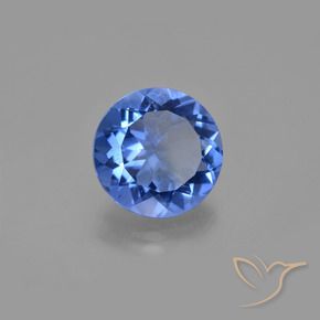 10.78 ct Blue Color-Change Fluorite Stone, Natural Color-Change Fluorite in Round Facet Shape for Sale