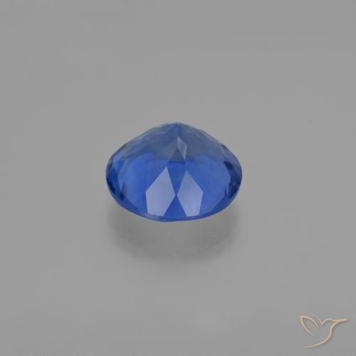 Color-Change Fluorite Gemstone in 14 mm (calibrated) Size for Sale, Color-Change Fluorite Stone in Navy Blue Color