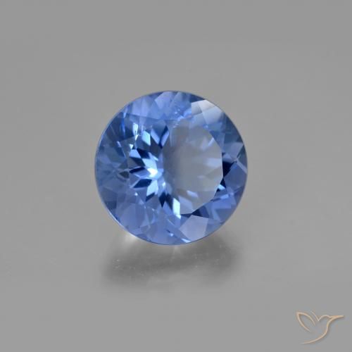 14.74 ct Blue Color-Change Fluorite Stone, Natural Color-Change Fluorite in Round Facet Shape for Sale