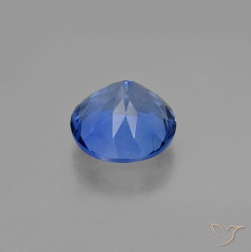 Color-Change Fluorite Gemstone in 15 mm (calibrated) Size for Sale, Color-Change Fluorite Stone in Dark Blue Color