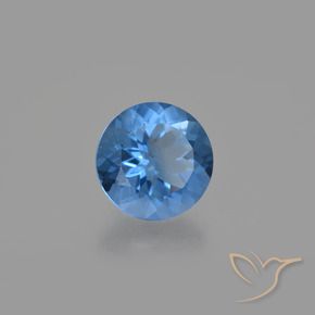 11.73 ct Blue Color-Change Fluorite Stone, Natural Color-Change Fluorite in Round Facet Shape for Sale