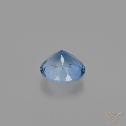 Color-Change Fluorite Gemstone in 14 mm (calibrated) Size for Sale, Color-Change Fluorite Stone in Intense Navy Blue Color