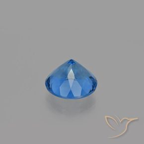 Color-Change Fluorite Gemstone in 14 mm (calibrated) Size for Sale, Color-Change Fluorite Stone in Navy Blue Color
