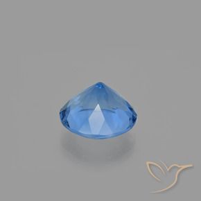 Color-Change Fluorite Gemstone in 15 mm (calibrated) Size for Sale, Color-Change Fluorite Stone in Egyptian Blue Color