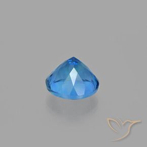 Color-Change Fluorite Gemstone in 14 mm (calibrated) Size for Sale, Color-Change Fluorite Stone in Bright Blue Color