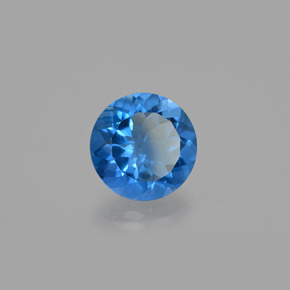 10.70 ct Blue Color-Change Fluorite Stone, Natural Color-Change Fluorite in Round Facet Shape for Sale