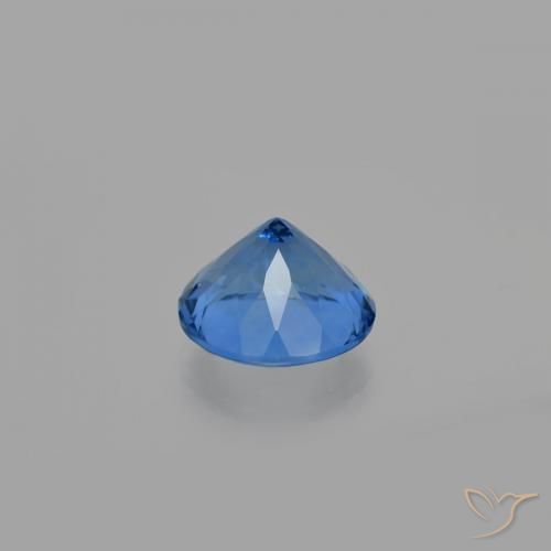 Color-Change Fluorite Gemstone in 14 mm (calibrated) Size for Sale, Color-Change Fluorite Stone in Egyptian Blue Color