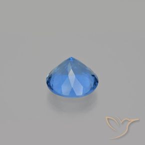 Color-Change Fluorite Gemstone in 14 mm (calibrated) Size for Sale, Color-Change Fluorite Stone in Medium Blue Color