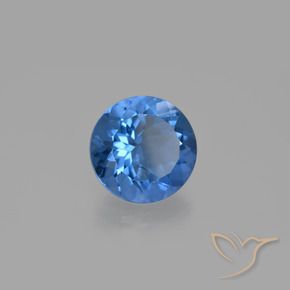 11.06 ct Blue Color-Change Fluorite Stone, Natural Color-Change Fluorite in Round Facet Shape for Sale