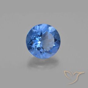 12.13 ct Blue Color-Change Fluorite Stone, Natural Color-Change Fluorite in Round Facet Shape for Sale