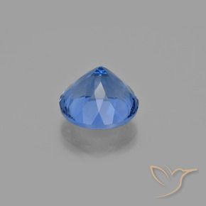 Color-Change Fluorite Gemstone in 14 mm (calibrated) Size for Sale, Color-Change Fluorite Stone in Bright Blue Color