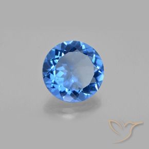 12.64 ct Blue Color-Change Fluorite Stone, Natural Color-Change Fluorite in Round Facet Shape for Sale