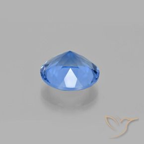 Color-Change Fluorite Gemstone in 15 mm (calibrated) Size for Sale, Color-Change Fluorite Stone in Bright Blue Color