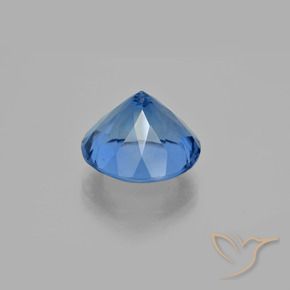 Color-Change Fluorite Gemstone in 15 mm (calibrated) Size for Sale, Color-Change Fluorite Stone in Bright Blue Color