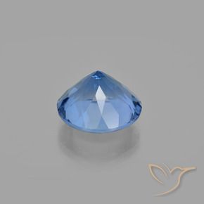 Color-Change Fluorite Gemstone in 15 mm (calibrated) Size for Sale, Color-Change Fluorite Stone in Navy Blue Color