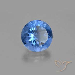 14.12 ct Blue Color-Change Fluorite Stone, Natural Color-Change Fluorite in Round Facet Shape for Sale