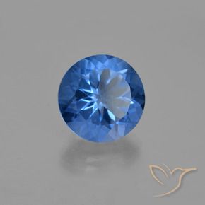 14.16 ct Blue Color-Change Fluorite Stone, Natural Color-Change Fluorite in Round Facet Shape for Sale