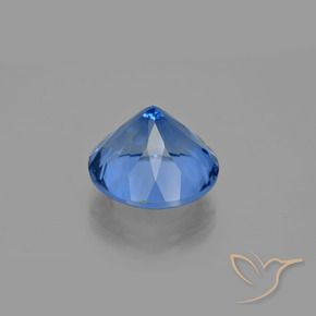 Color-Change Fluorite Gemstone in 15 mm (calibrated) Size for Sale, Color-Change Fluorite Stone in Dark Blue Color