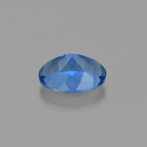 Color-Change Fluorite Gemstone in 20 x 15 mm (calibrated) Size for Sale, Color-Change Fluorite Stone in Navy Blue Color