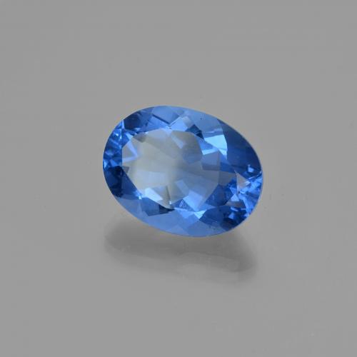 21.49 ct Blue Color-Change Fluorite Stone, Natural Color-Change Fluorite in Oval Facet Shape for Sale