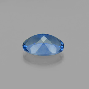 Color-Change Fluorite Gemstone in 20 x 15 mm (calibrated) Size for Sale, Color-Change Fluorite Stone in Bright Blue Color