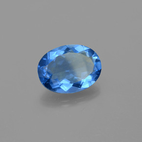 18.43 ct Blue Color-Change Fluorite Stone, Natural Color-Change Fluorite in Oval Facet Shape for Sale