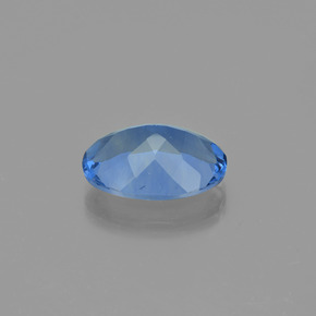 Color-Change Fluorite Gemstone in 20 x 15 mm (calibrated) Size for Sale, Color-Change Fluorite Stone in Medium Blue Color