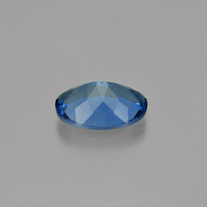 Color-Change Fluorite Gemstone in 20 x 15 mm (calibrated) Size for Sale, Color-Change Fluorite Stone in Navy Blue Color