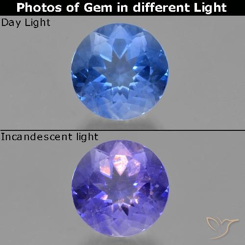 11.73 ct Round Cut Color-Change Fluorite, 13.9 mm From Brazil, Photo A