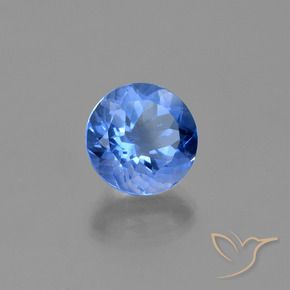 11.73 ct Blue Color-Change Fluorite Stone, Natural Color-Change Fluorite in Round Facet Shape for Sale