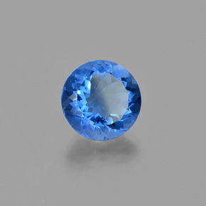 11.21 ct Blue Color-Change Fluorite Stone, Natural Color-Change Fluorite in Round Facet Shape for Sale